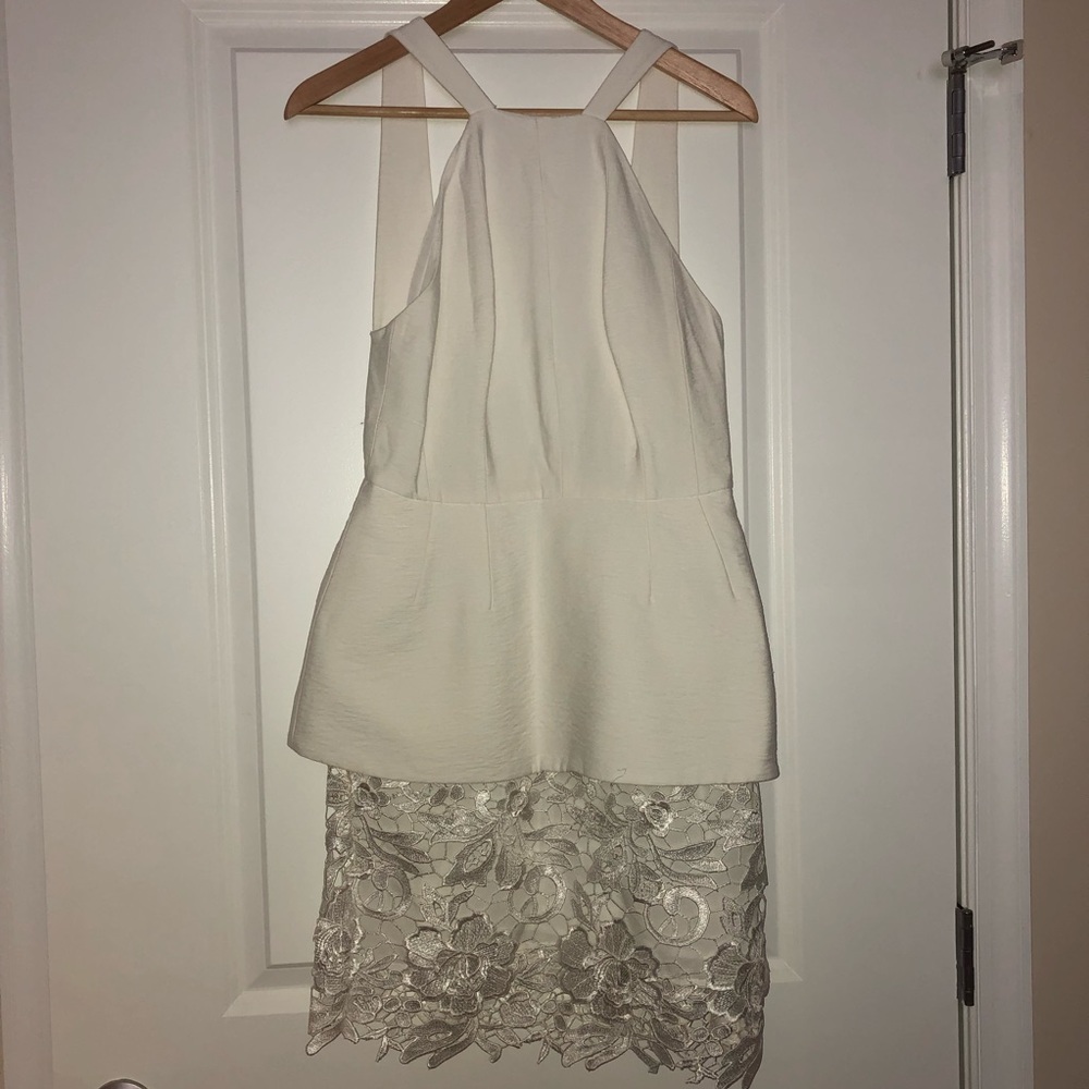 White Dress with Lace Detail